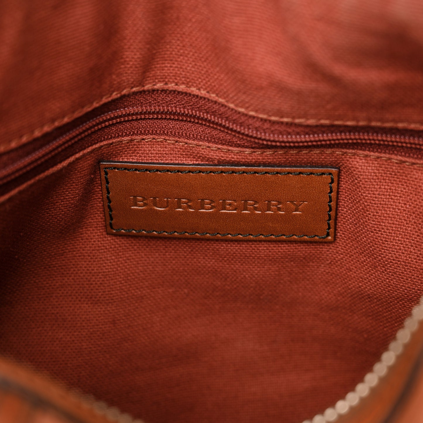 Grainy Calfskin Medium Alchester Bowling Bag Brown