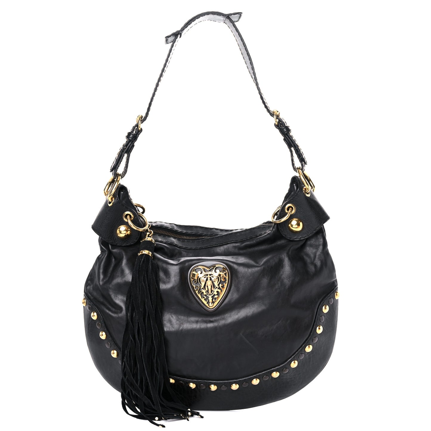 Calfskin Babouska Hobo Black
