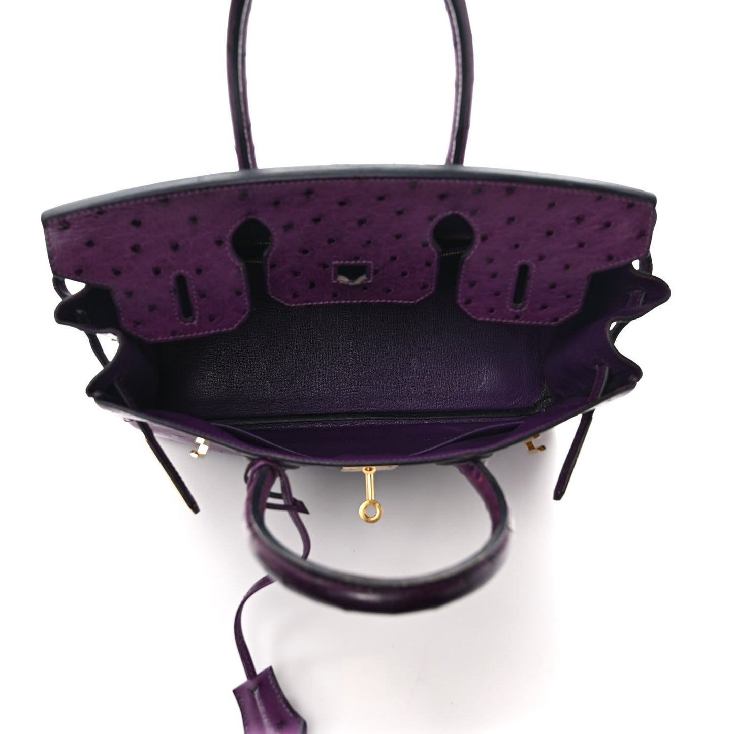 Ostrich Birkin 30 Violine