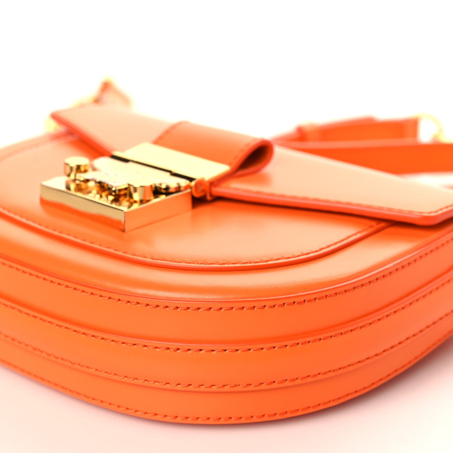 Calfskin Mini Patricia Crossbody Bag Orange