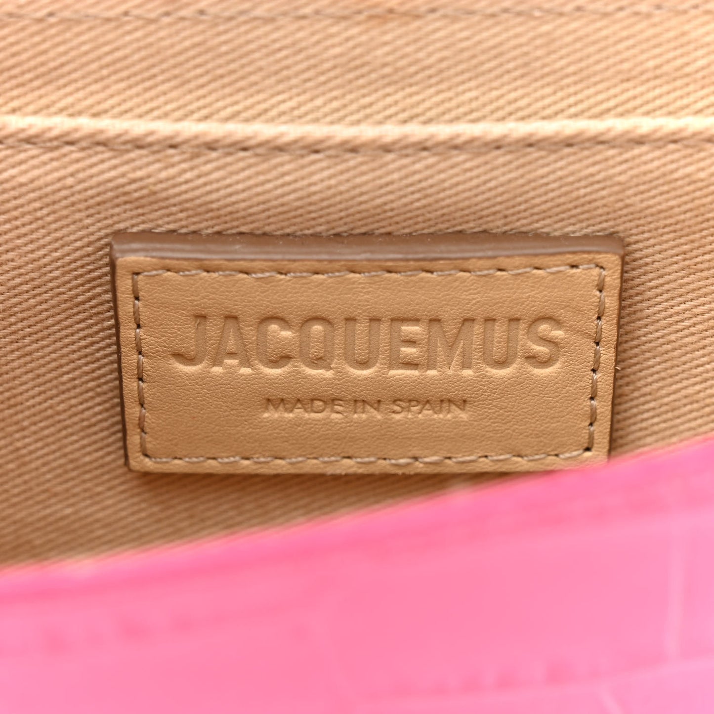 Calfskin Crocodile Embossed Le Riviera Pink
