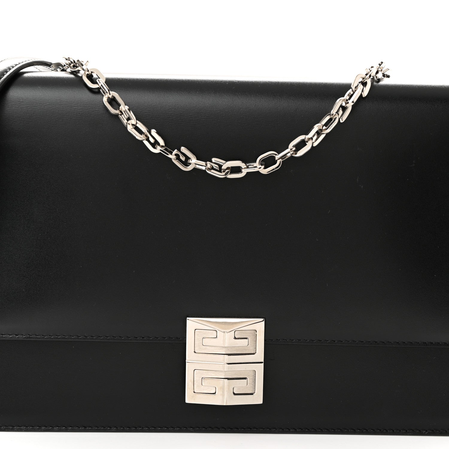 Givenchy Box Calfskin Medium 4G Chain Shoulder Bag Black 8 of 10