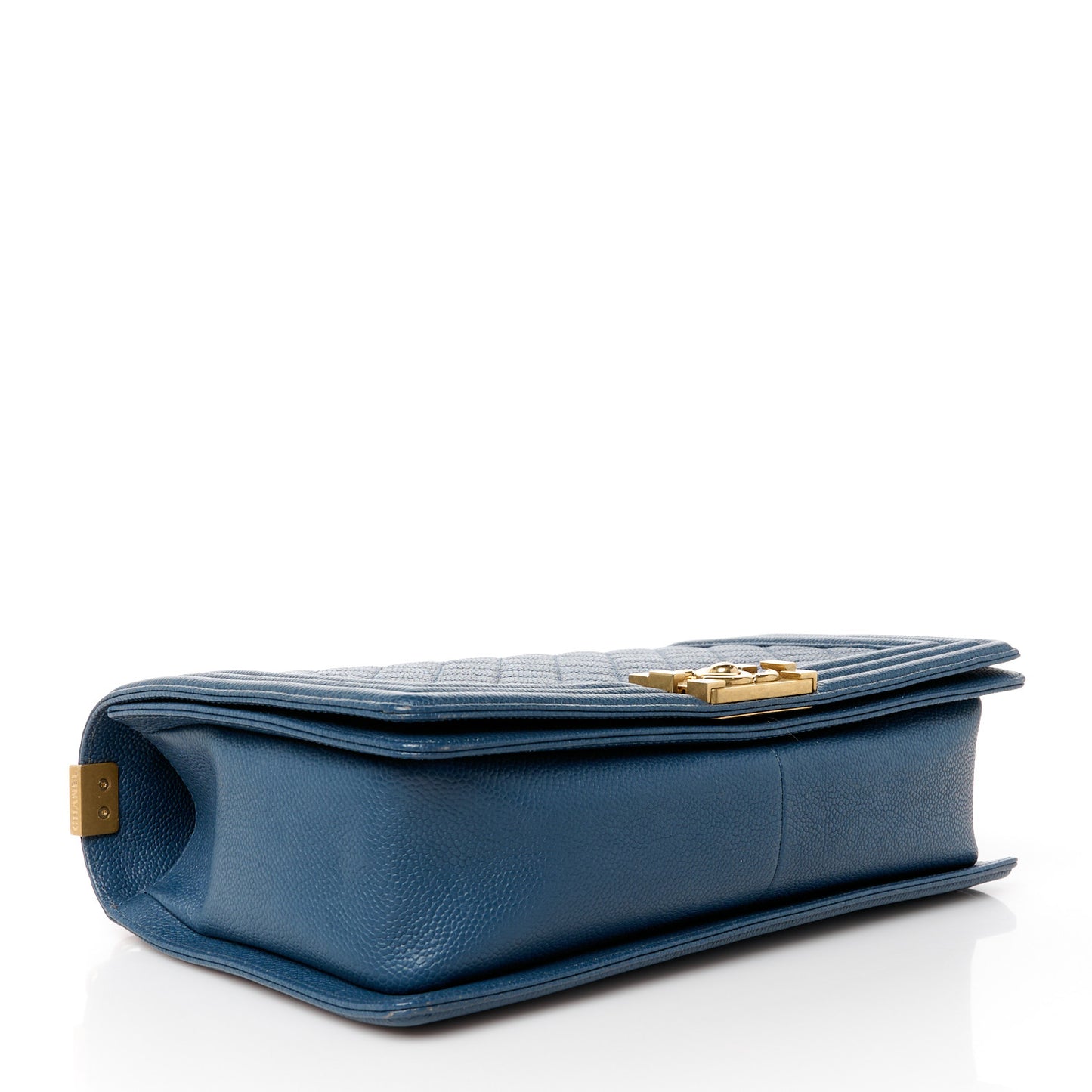 Caviar Quilted New Medium Boy Flap Dark Navy Blue