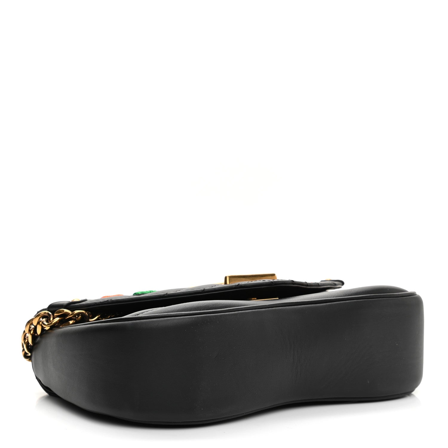 Louis Vuitton Calfskin Embroidered New Wave Chain MM Black 4 of 11