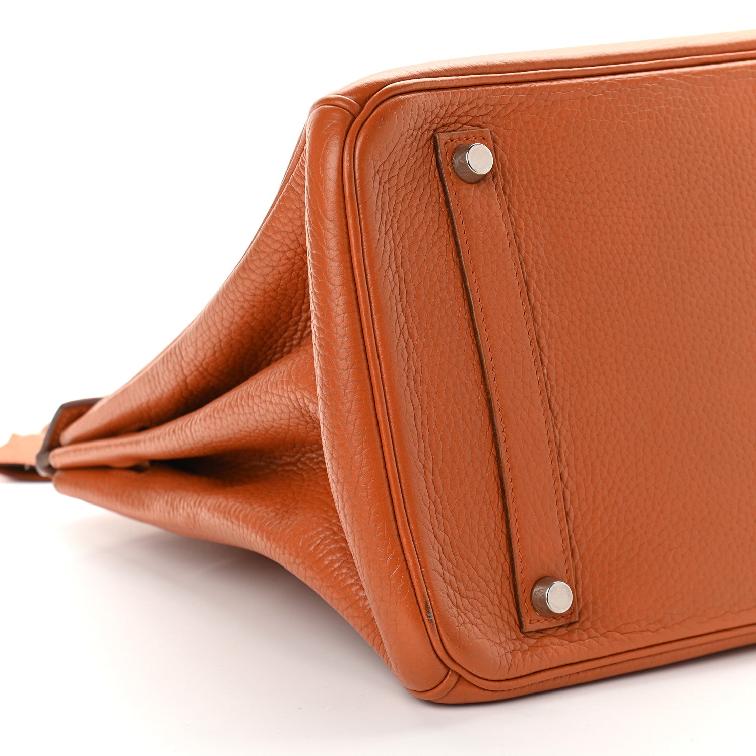 Hermes Taurillon Clemence Birkin 35 Potiron 9 of 10