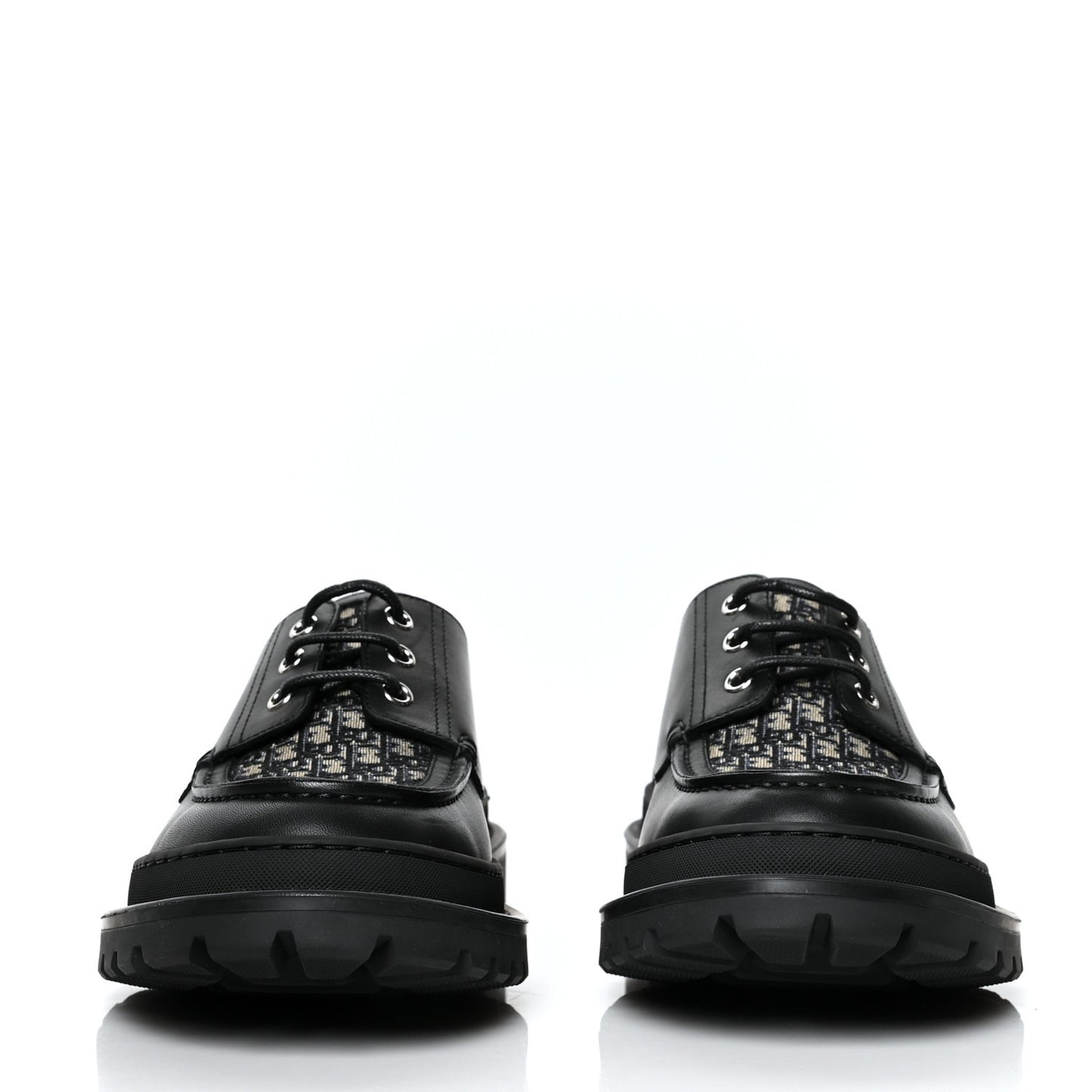 Nubuck Calfskin Oblique Explorer Boat Shoe 40 Black Beige