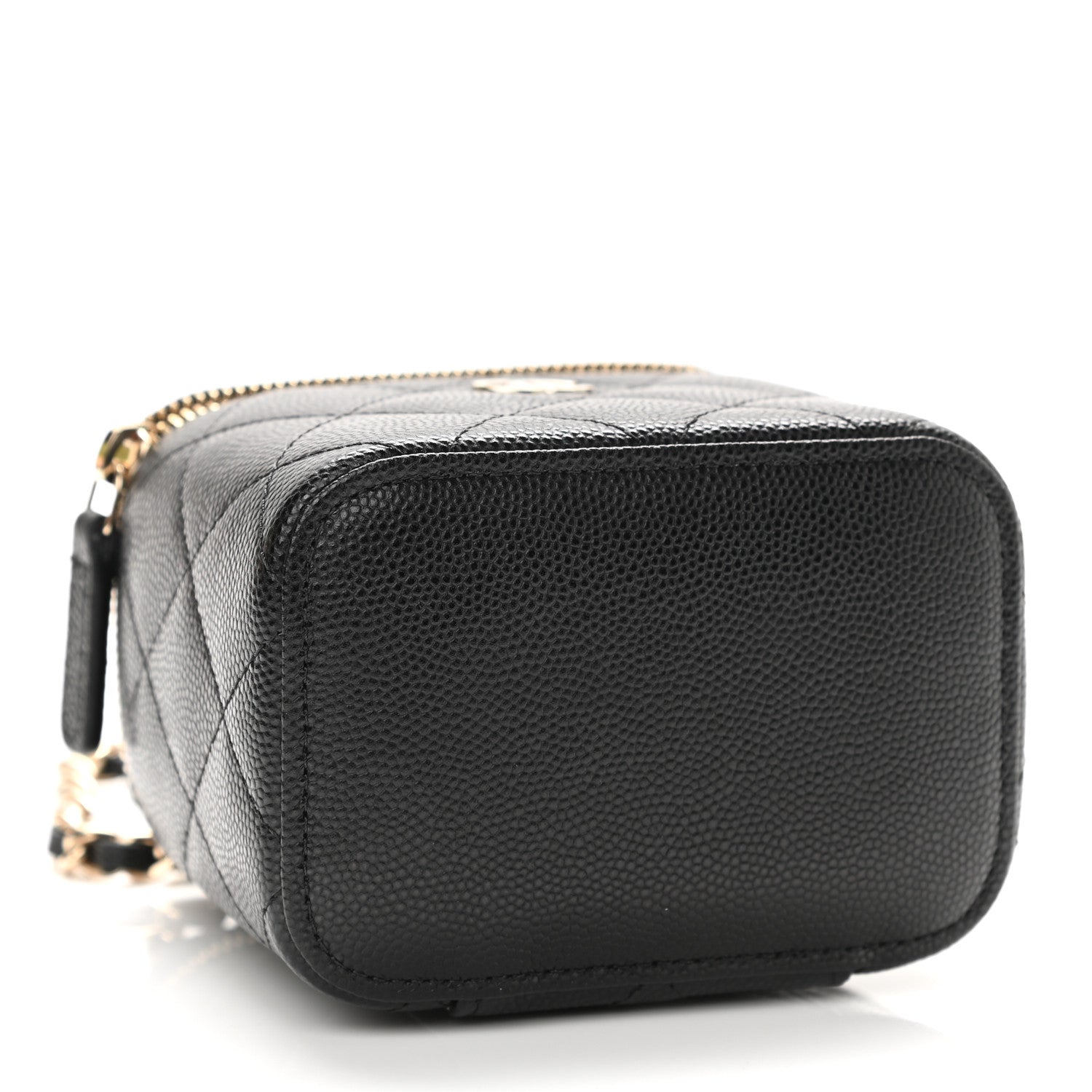 Chanel Caviar Quilted Mini Vanity Case With Chain Black 4 of 11