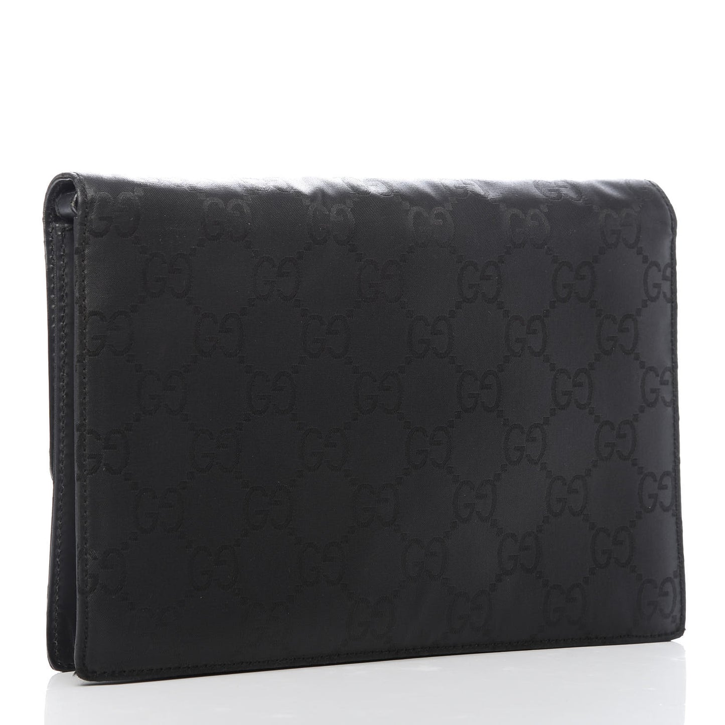 Monogram Wristlet Clutch Black