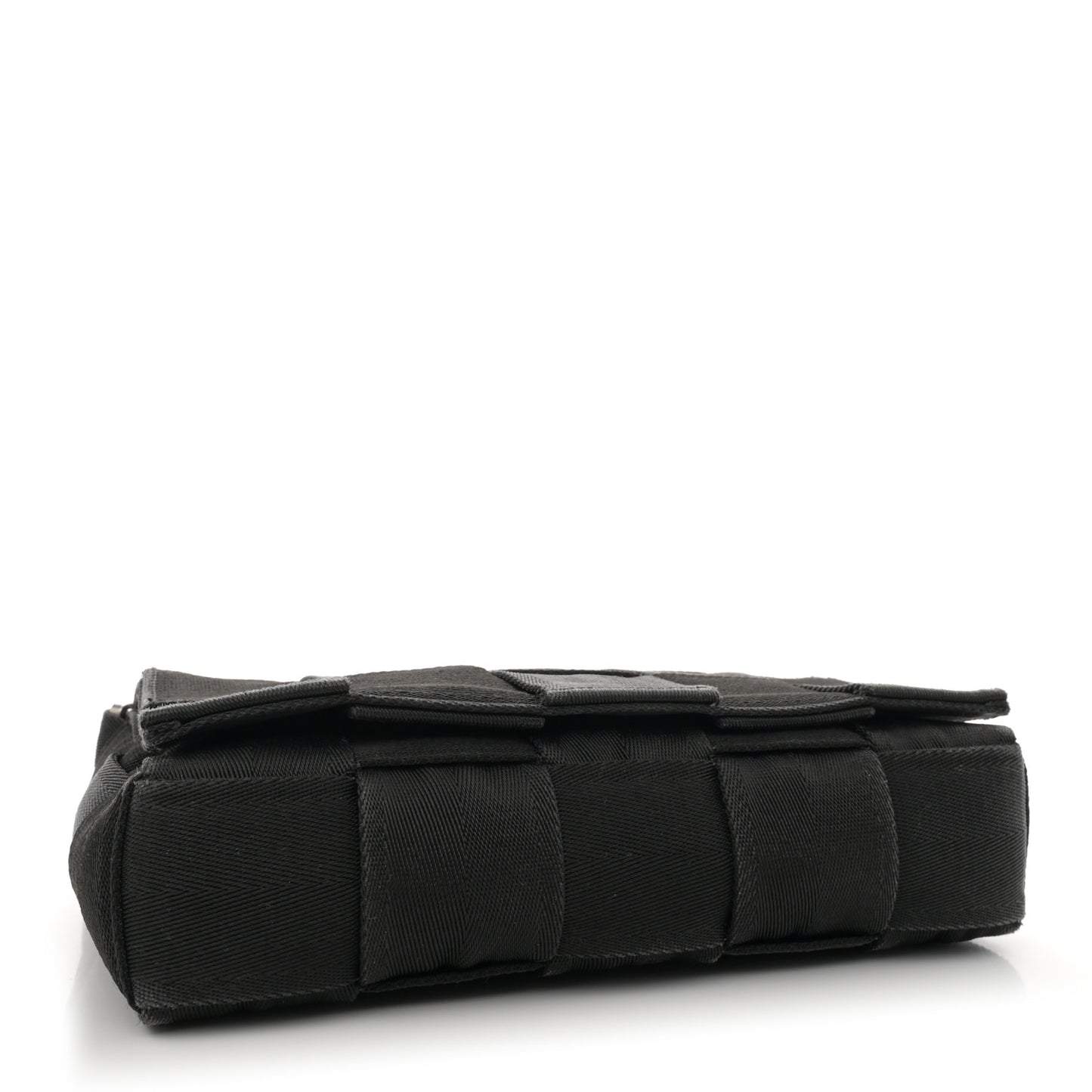 Webbing Maxi Intrecciato Cassette Bag Black