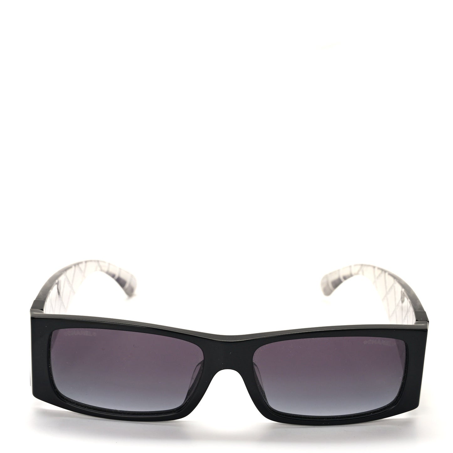 Rectangle Quilted Sunglasses 5425-A Black