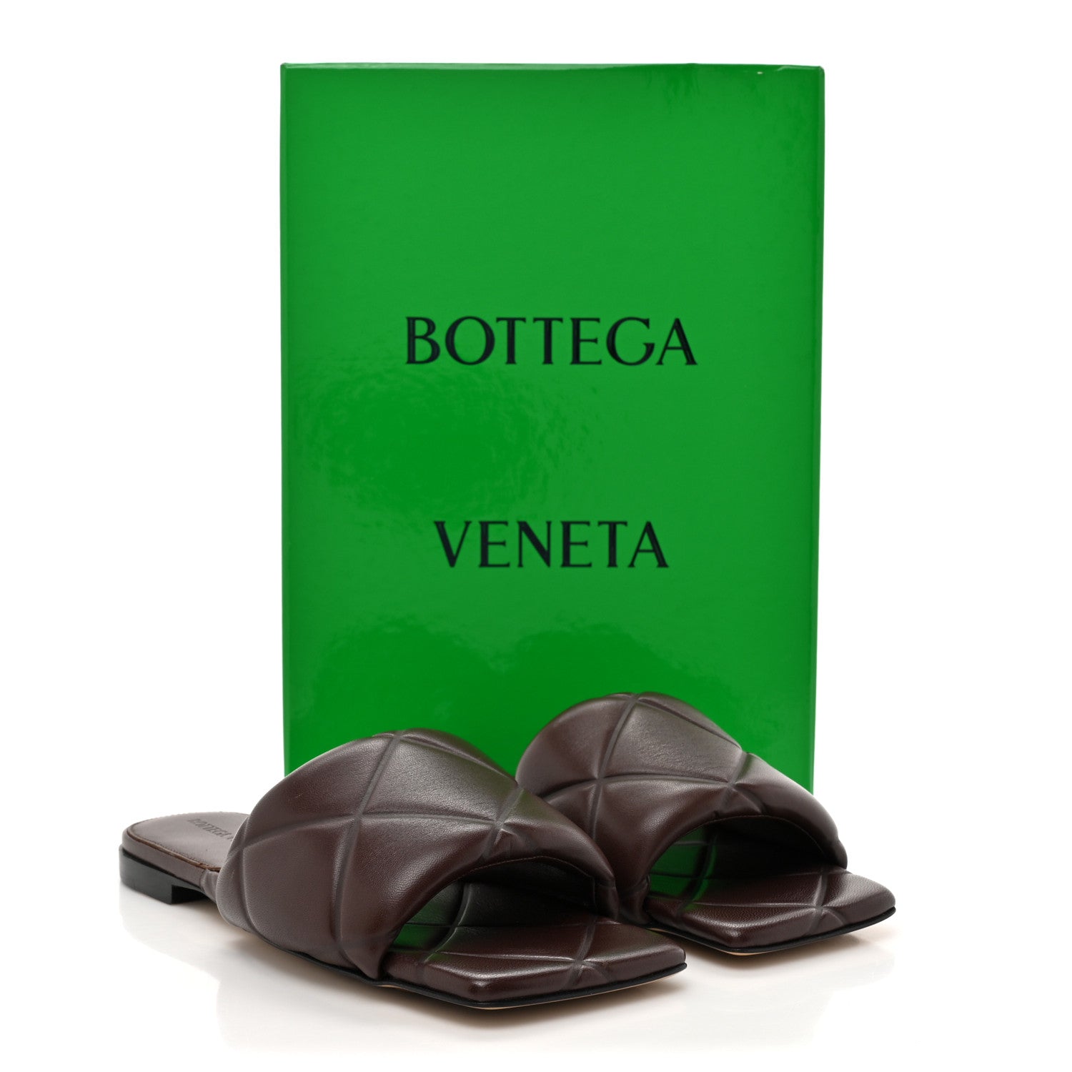 Bottega Veneta Nappa Quilted Rubber Lido Flat Sandals 36 Bitter Chocolate 8 of 8