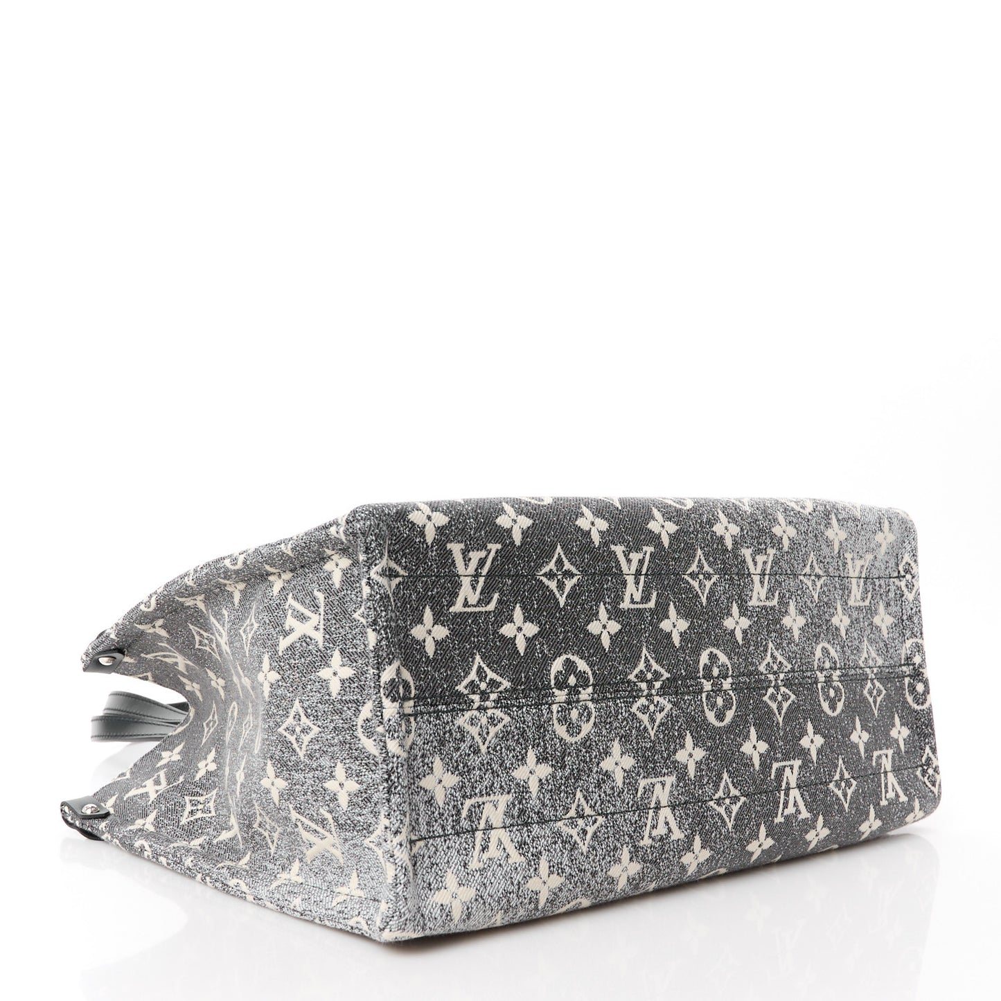 Monogram Jacquard Denim Onthego MM Black