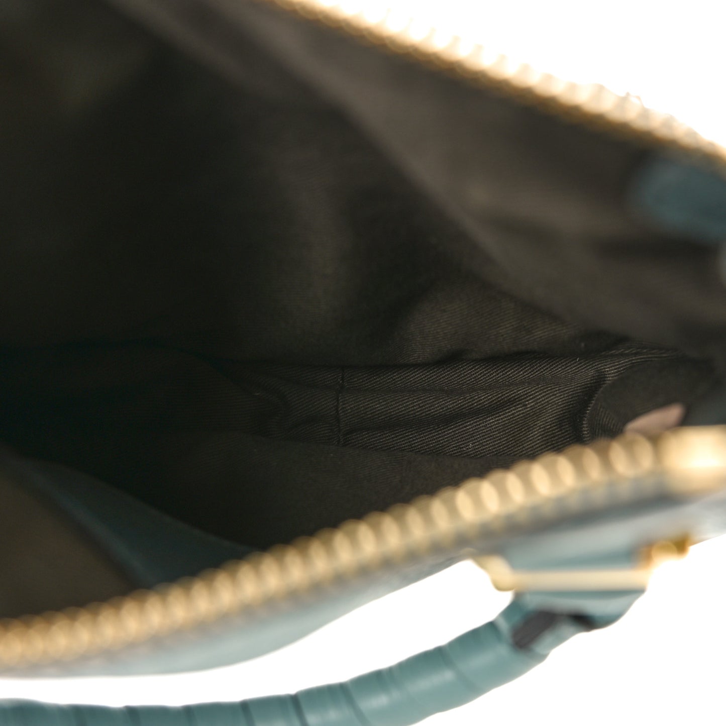 Calfskin Small Marcie Satchel Mint Blue