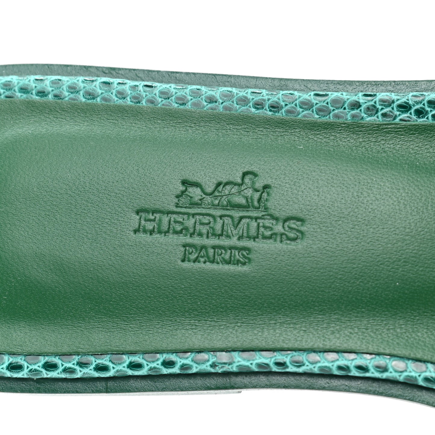 Lizard Oran Sandals 36 Vert Emeraude