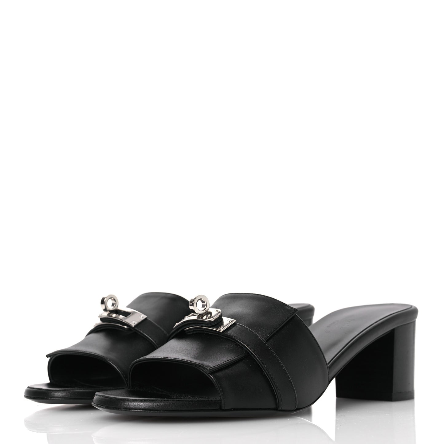 Calfskin Gigi 50 Sandals 38 Black