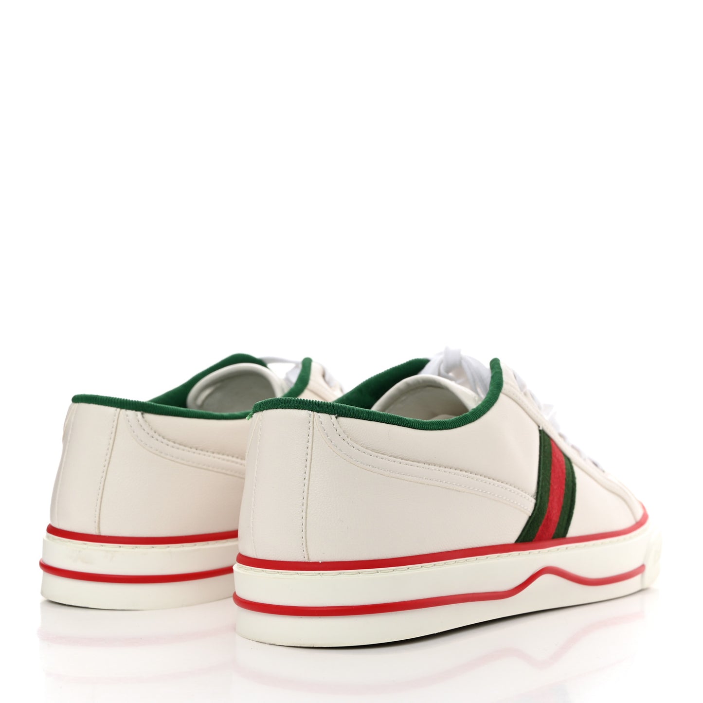 GG Monogram Web Mens 1977 Tennis Sneakers 9.5 Great White