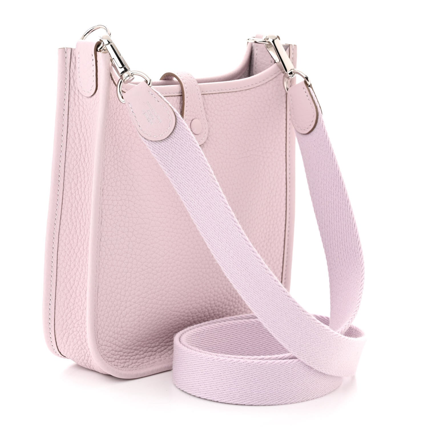 Hermes Taurillon Clemence Evelyne TPM Mauve Pale 3 of 11
