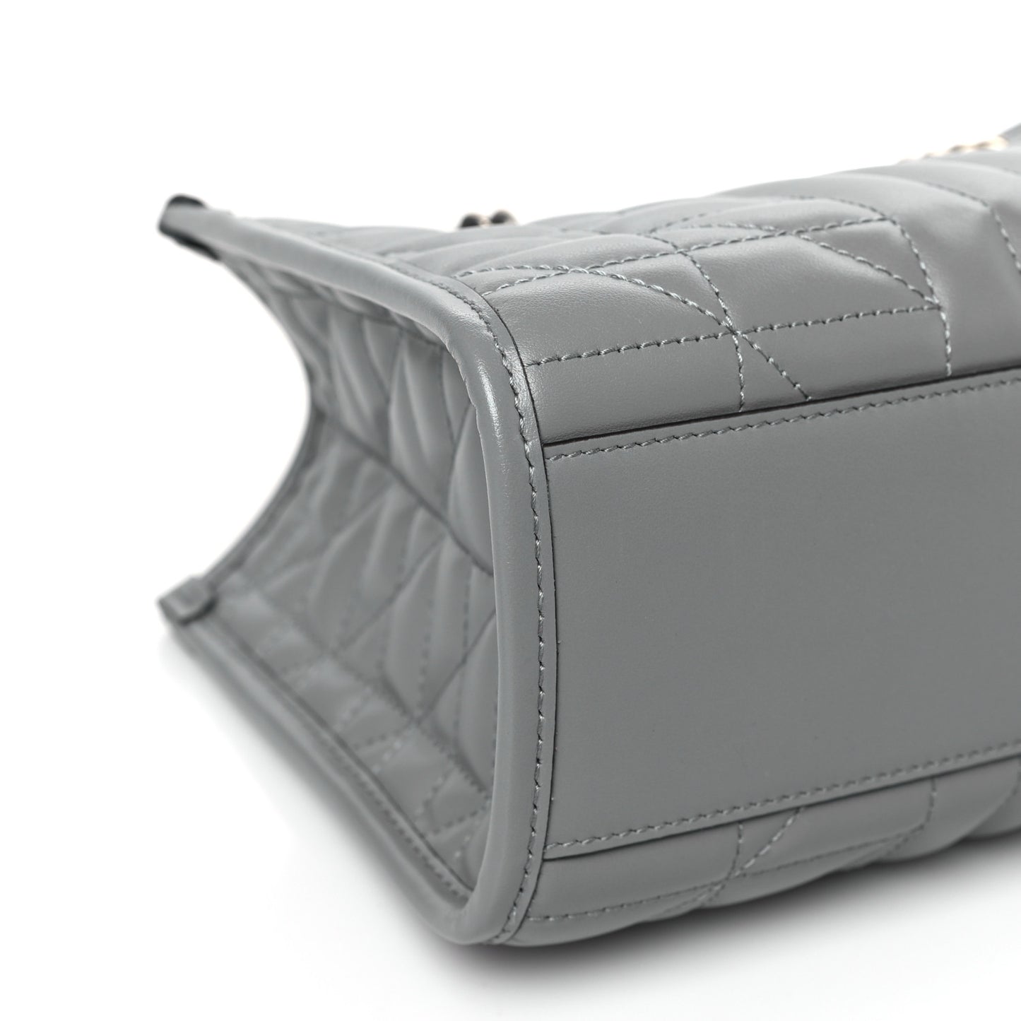 Calfskin Matelasse Aria Small GG Marmont Shoulder Tote Deep Grey