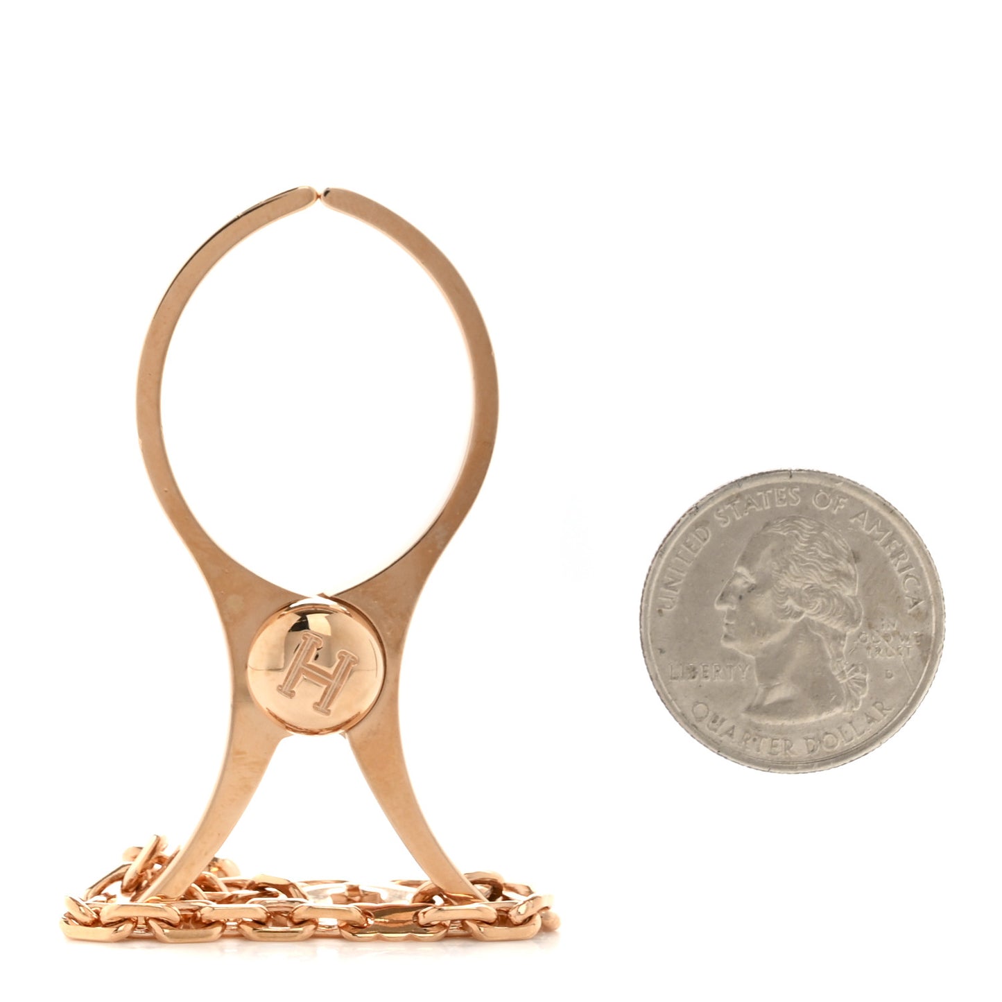 Permabrass Filou Glove Clip Rose Gold