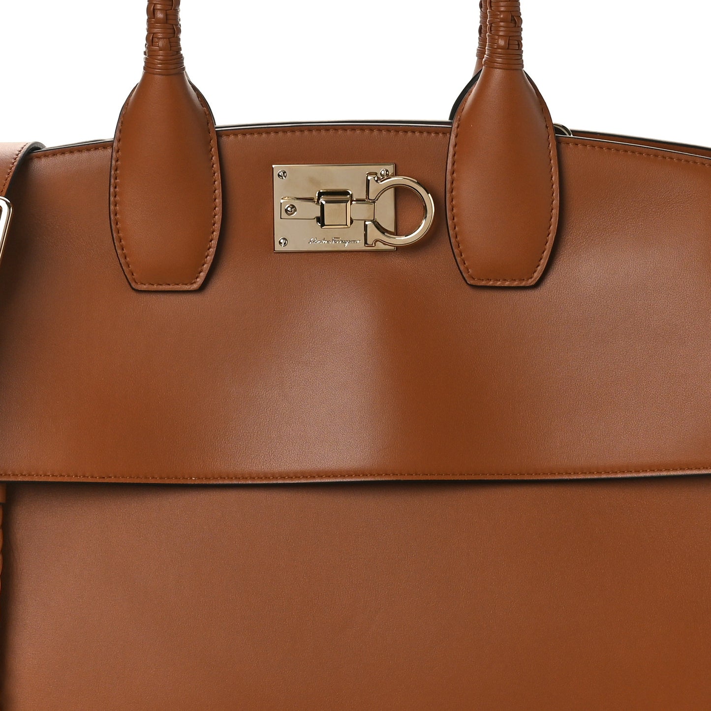 Calfskin Raffia Woven Large The Studio Bag Sella