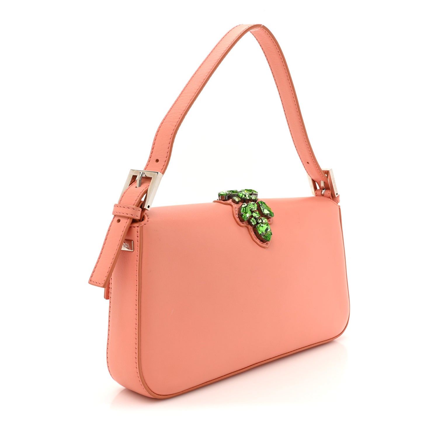 Vitello Flamingo Crystal Baguette Rosa Pesca