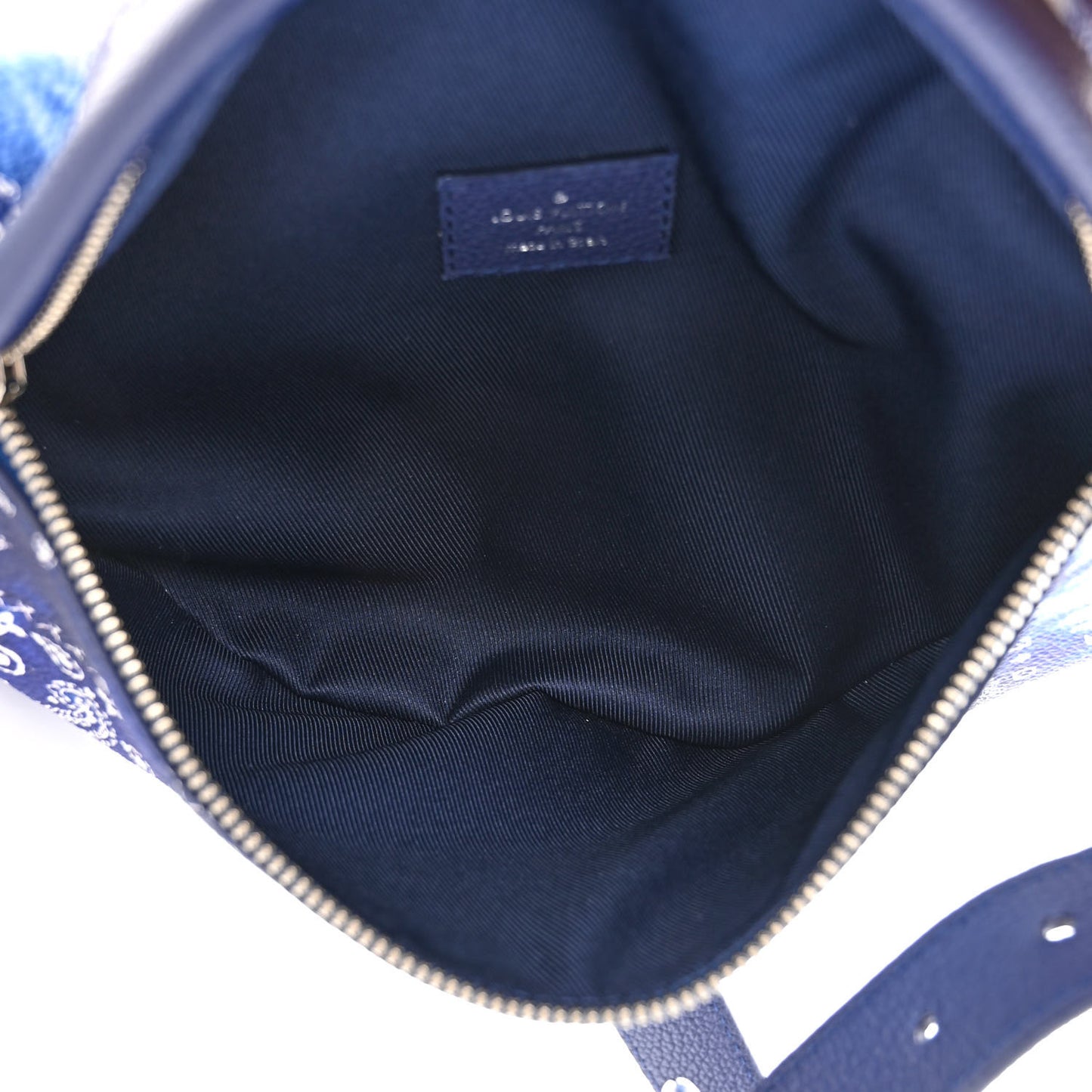 Cowhide Monogram Bandana Discovery Bumbag PM Blue