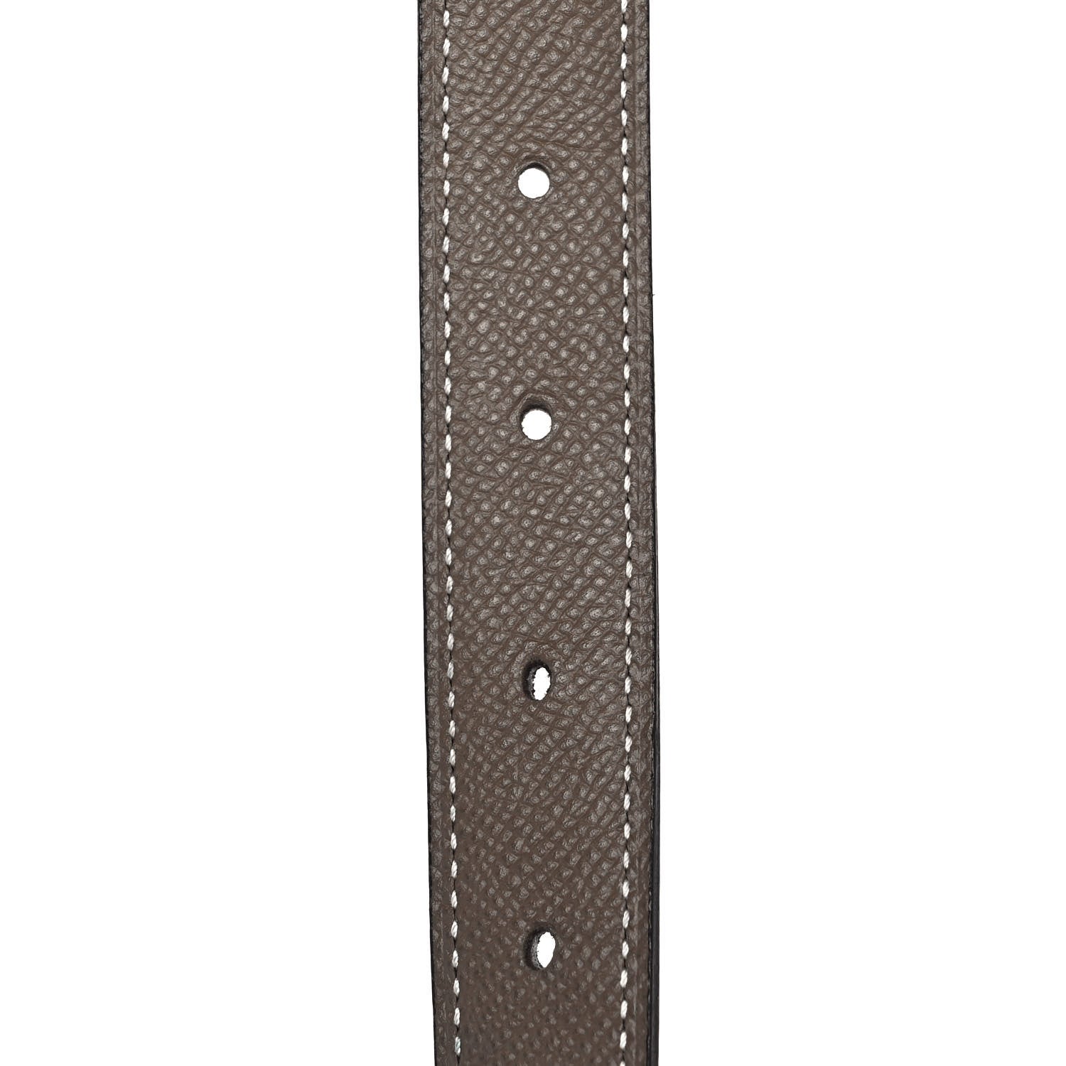 Hermes Swift Epsom 24mm H Belt 95 Black Etoupe 3 of 6