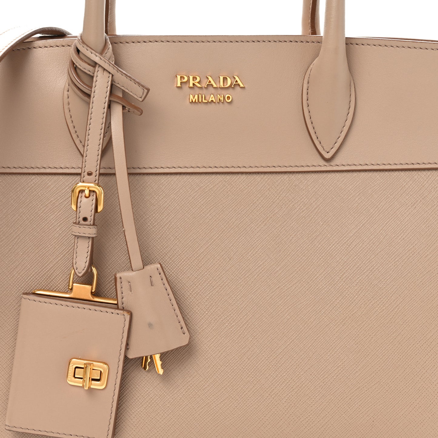 Saffiano City Calfskin Medium Esplanade Cammeo