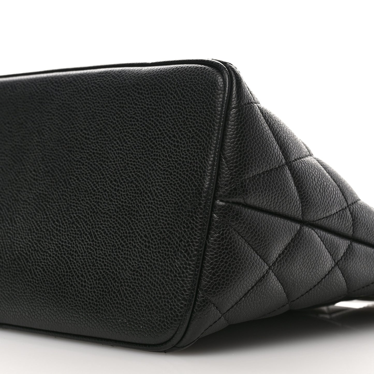 Caviar Quilted Medallion Tote Black