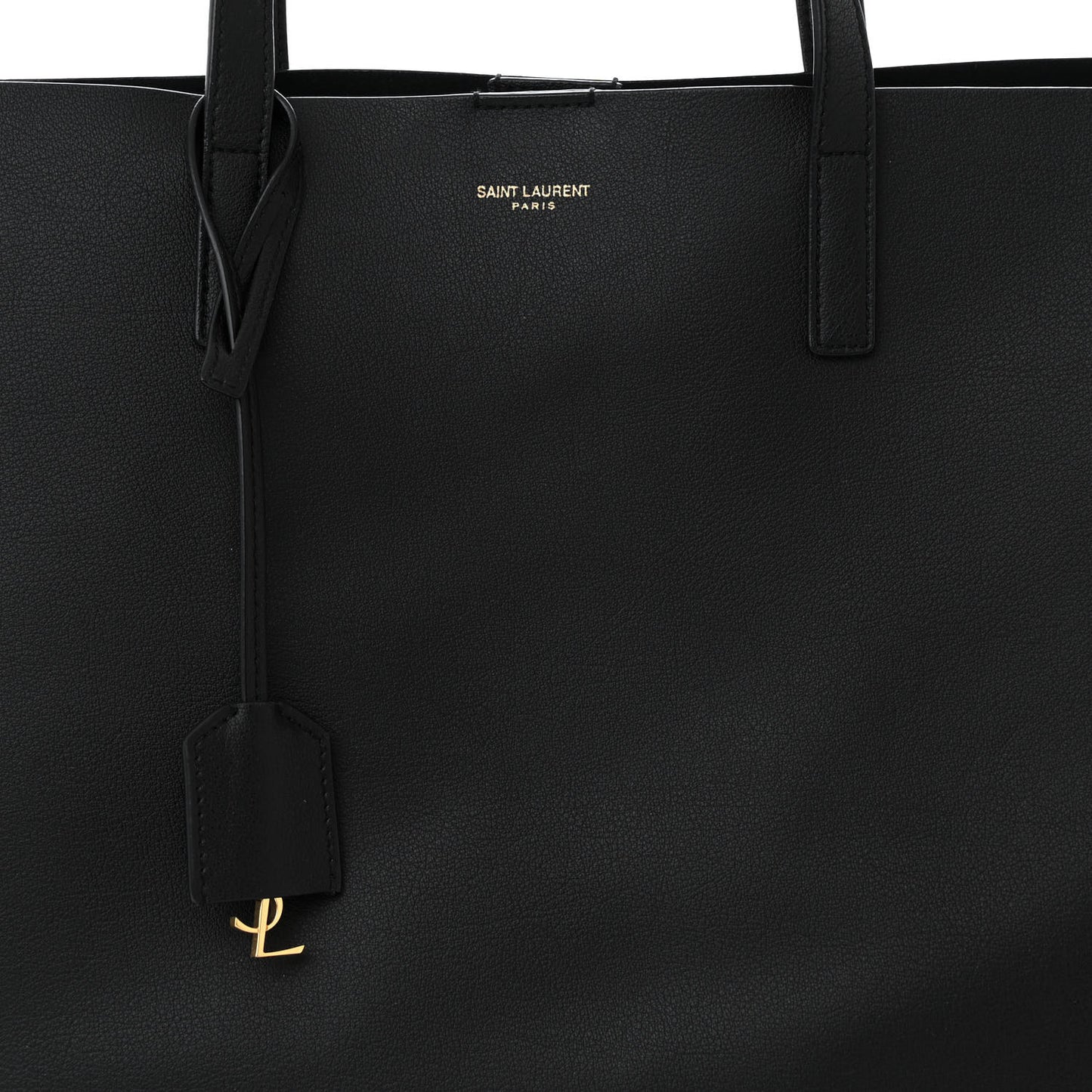 Calfskin Large Shopping Tote Black