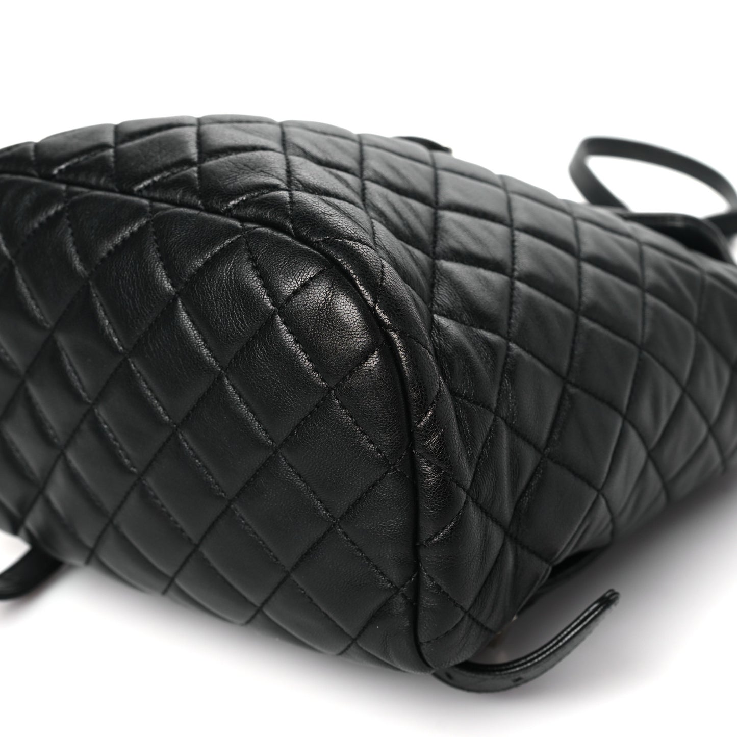 Lambskin Quilted Small Urban Spirit Backpack Black
