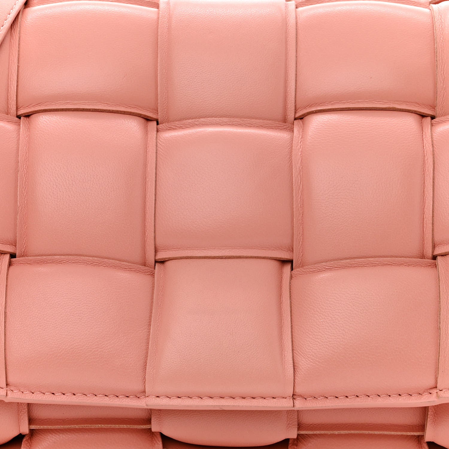 Bottega Veneta Nappa Maxi Intreccio Padded Cassette Crossbody Bag Peachy 8 of 11