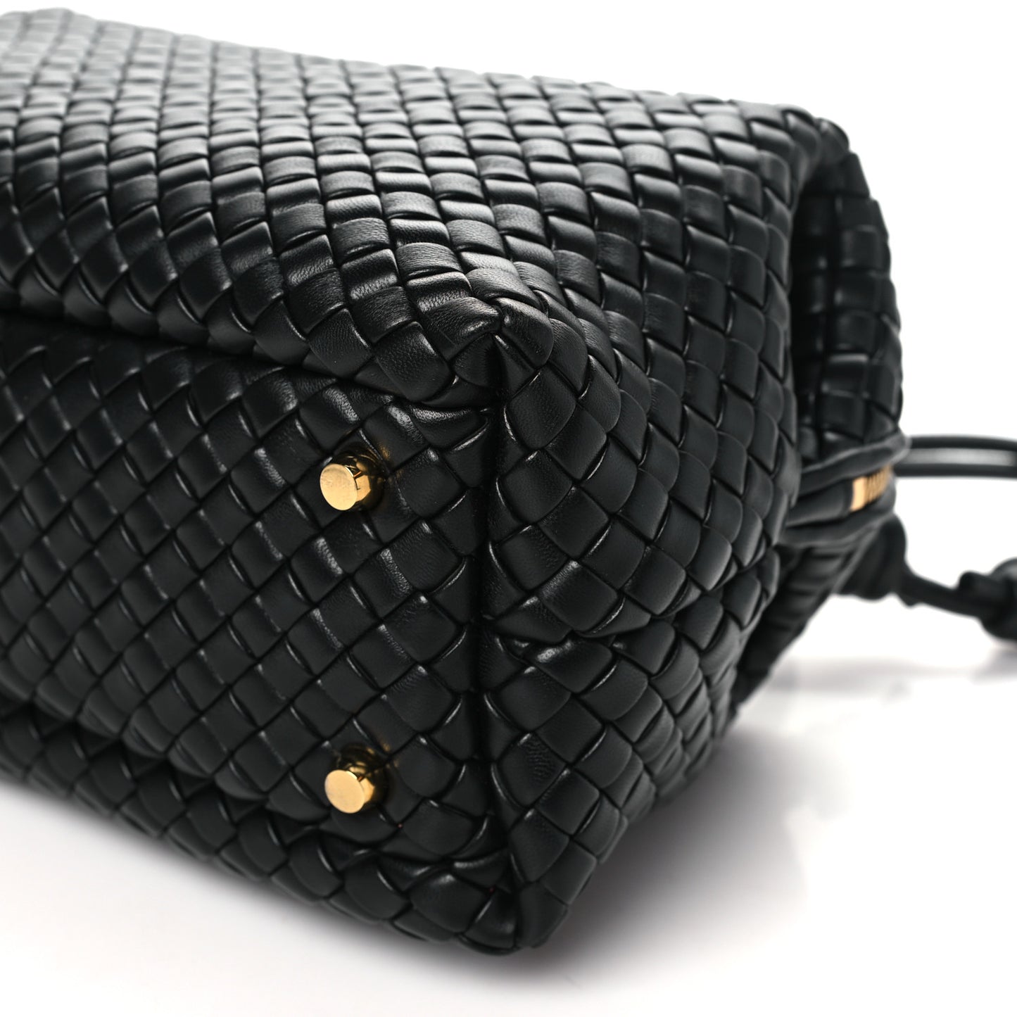 Nappa Intrecciato Medium Bauletto Black