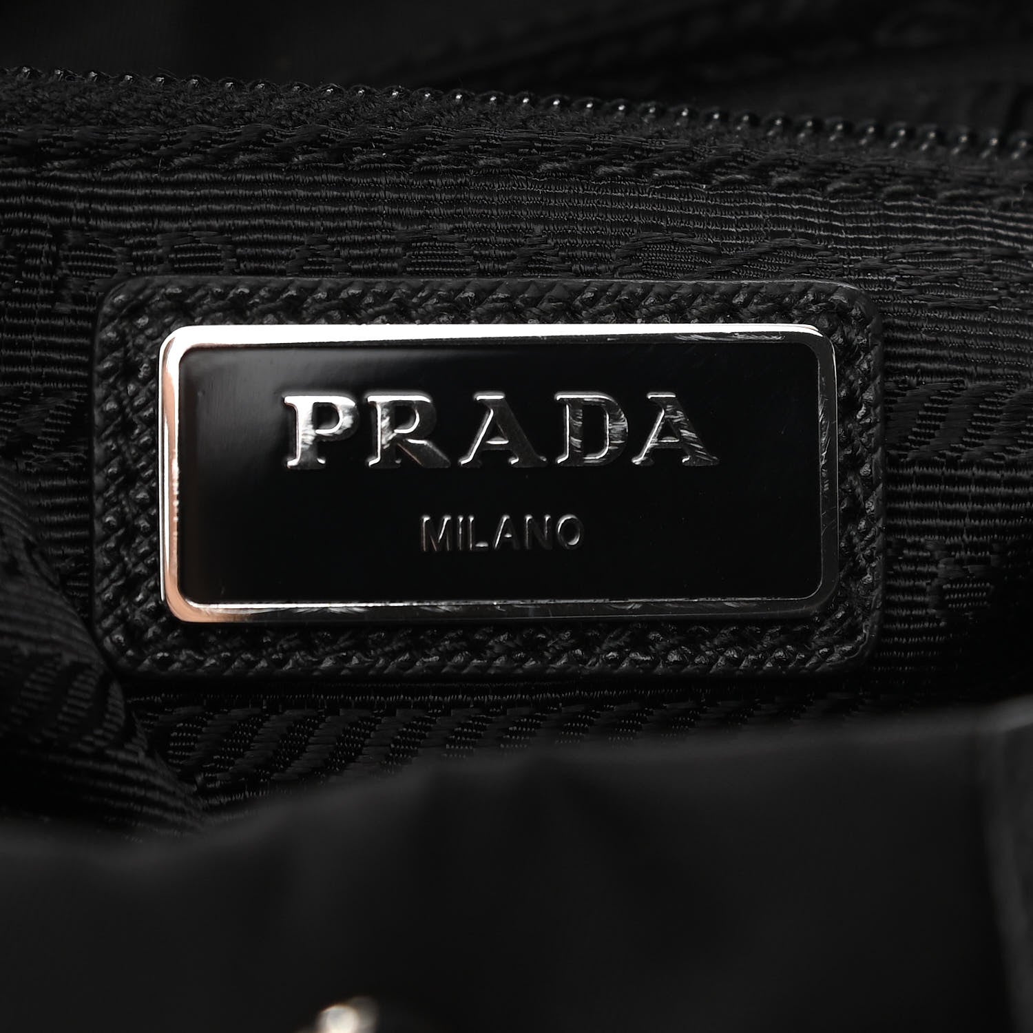 Prada Tessuto Nylon Saffiano Vela Quilted Backpack Black 6 of 9