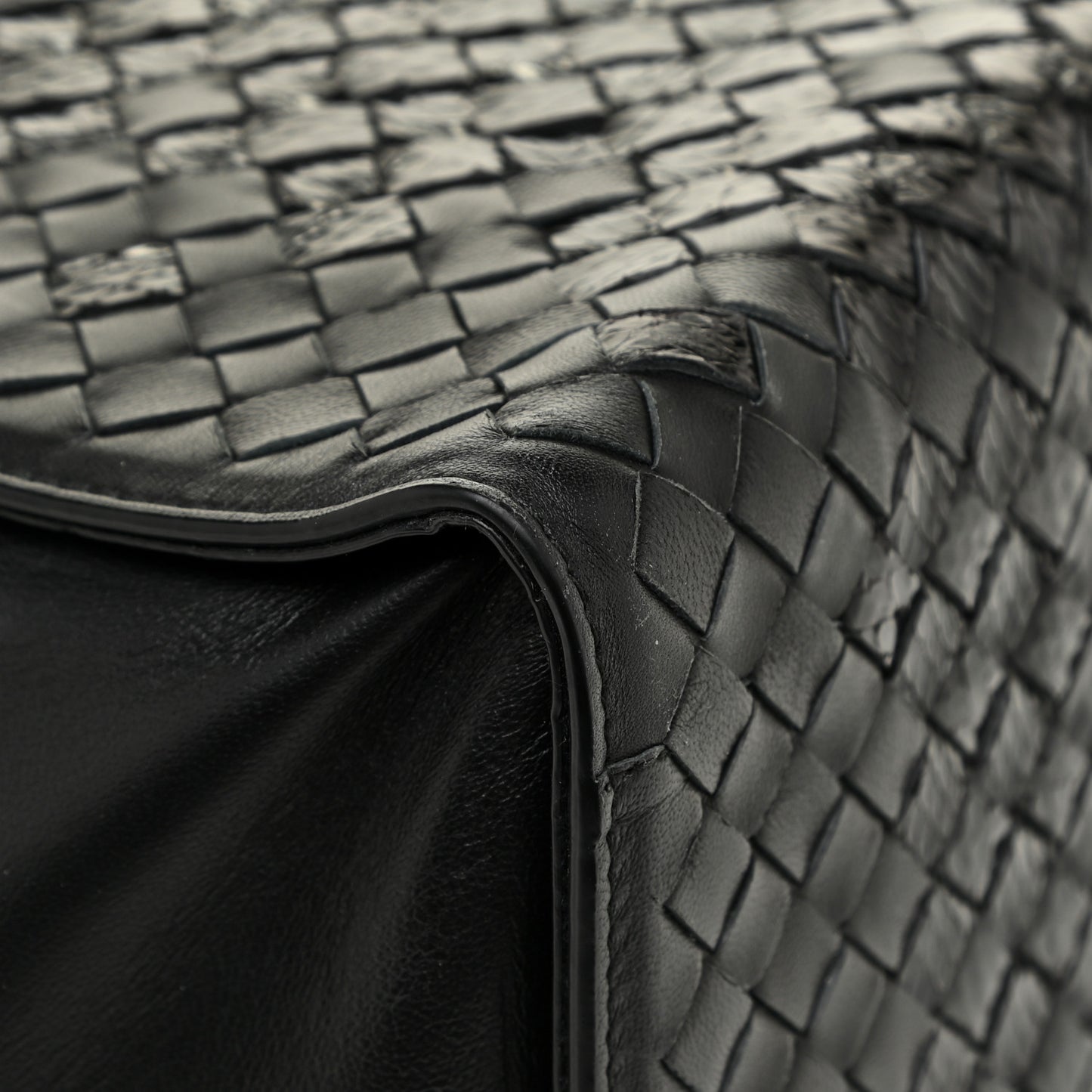 Nappa Ayers Intrecciato Small Tote Nero Black