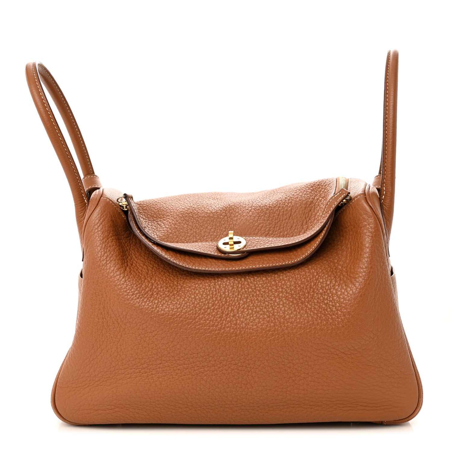 Hermes Taurillon Clemence Lindy 30 Gold 1 of 14