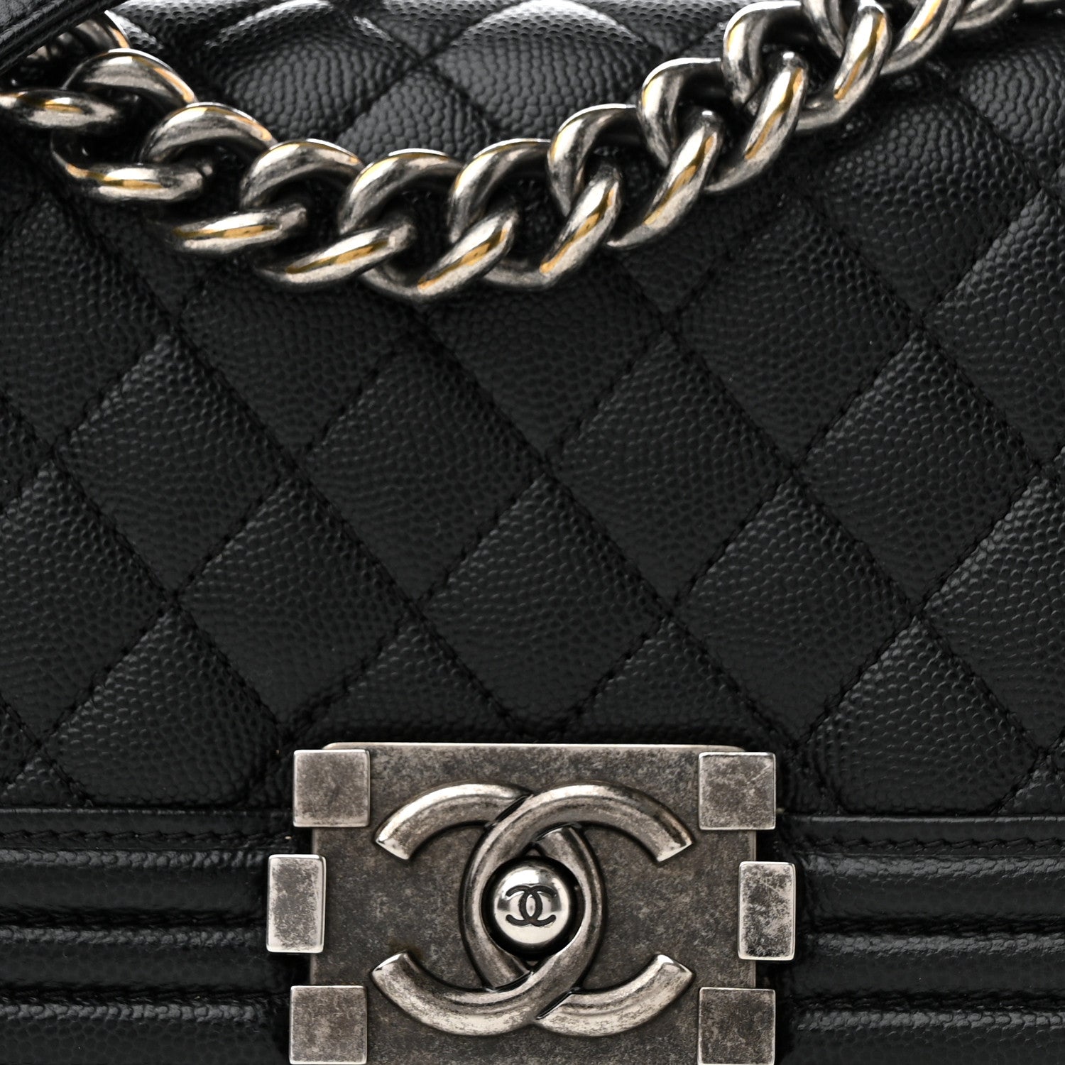 Chanel Caviar Quilted Small Boy Flap Black 8 of 11