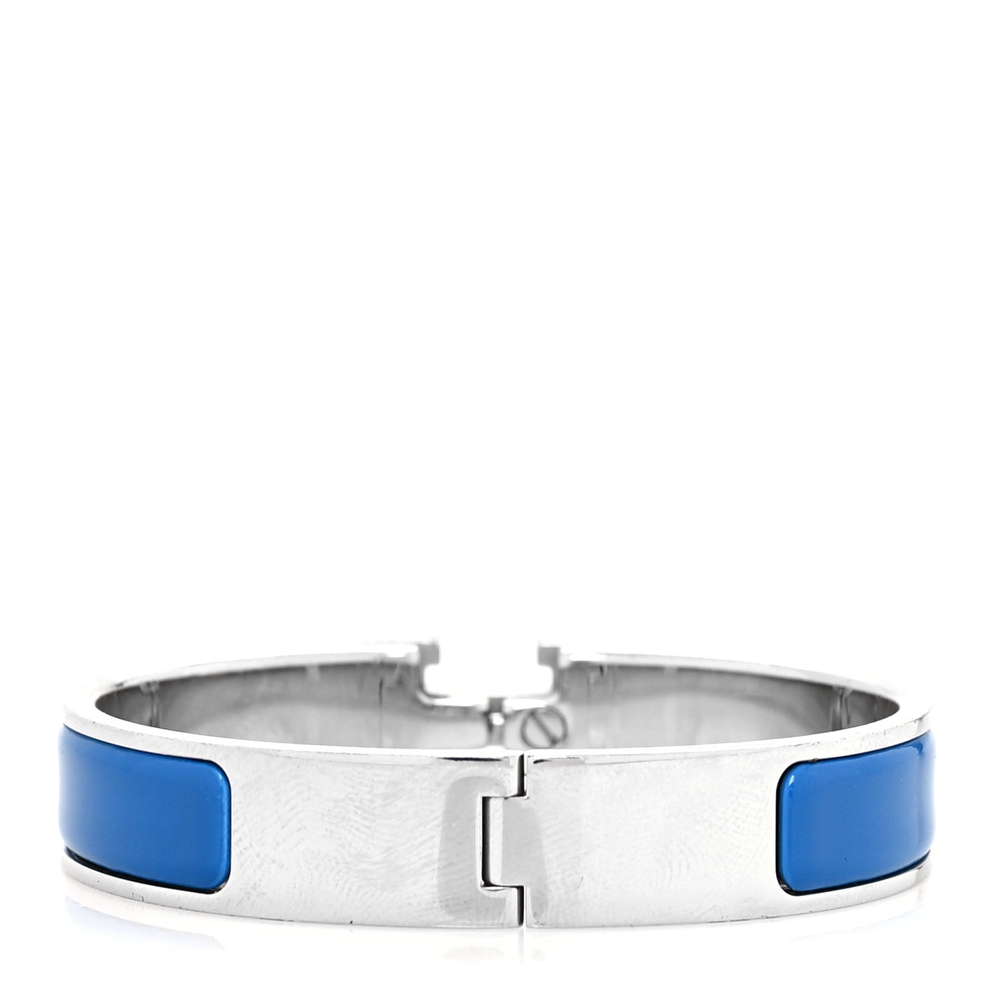 Enamel Narrow Clic Clac H Bracelet PM Bleu Intense