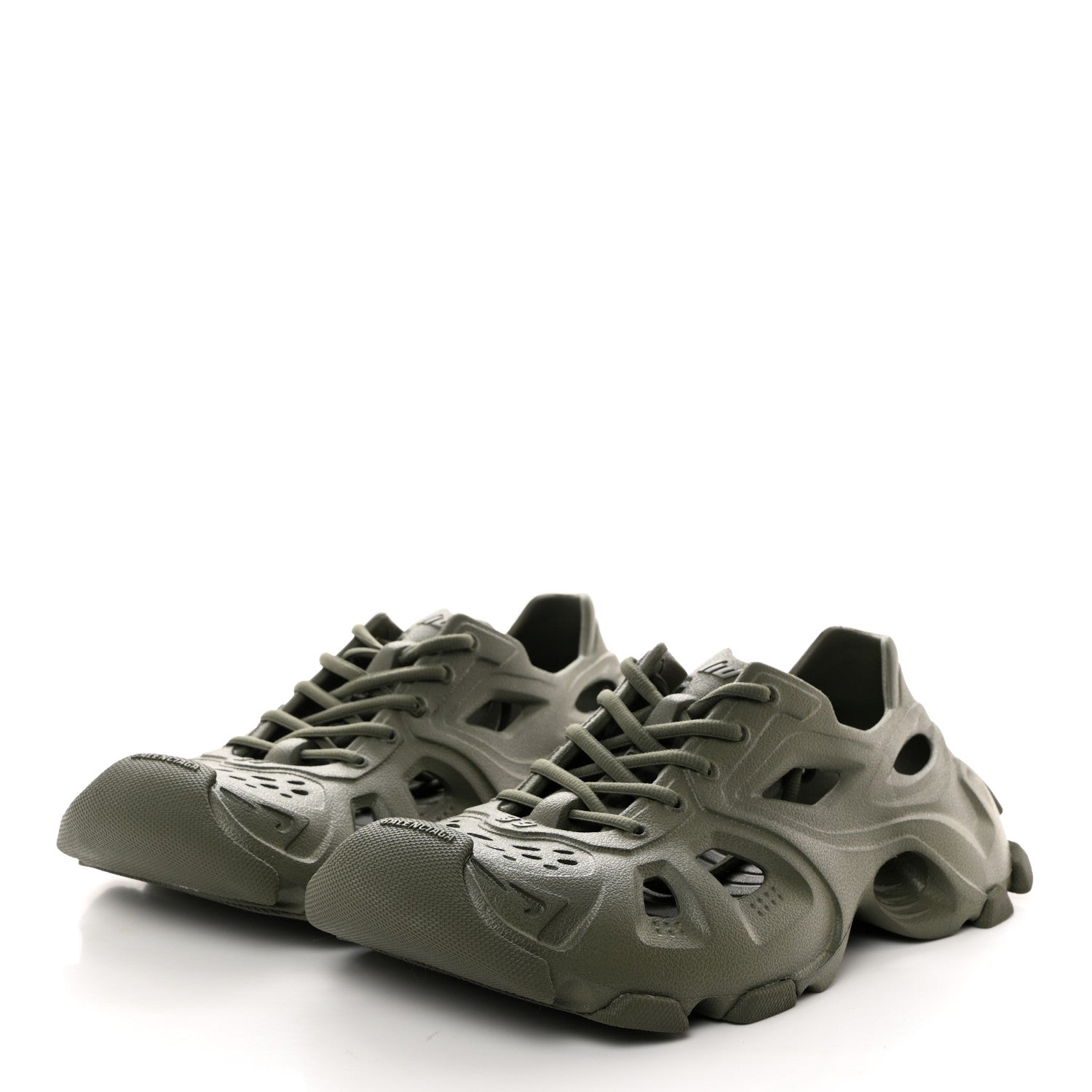 Balenciaga EVA Molded Mens HD Low Top Sneakers 39 Khaki 3 of 8