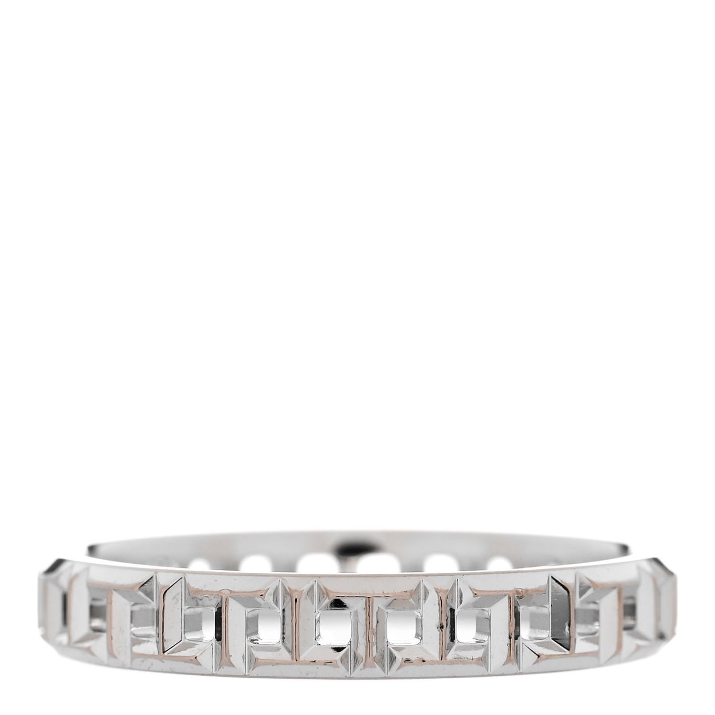 18K White Gold Narrow T True Band Ring 60 9