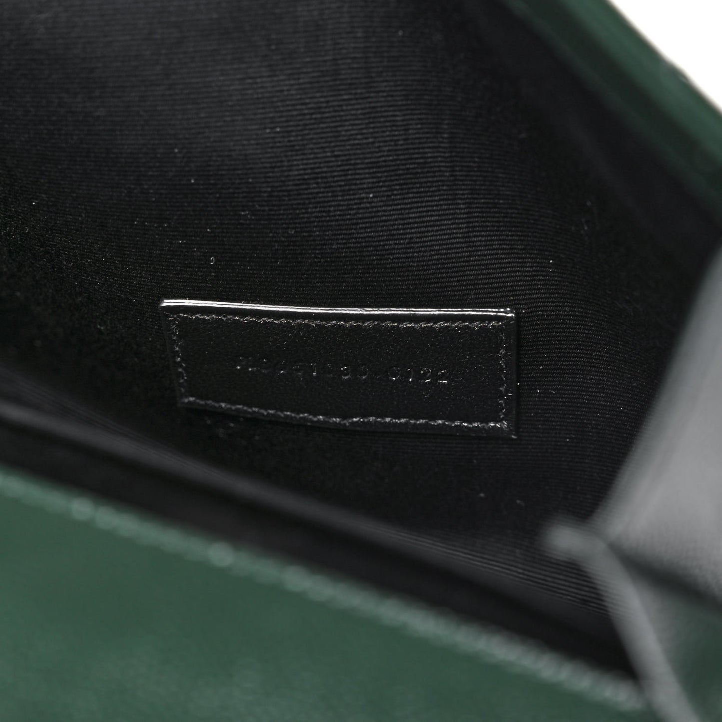 Grain De Poudre Textured Mixed Matelasse Triquilt Monogram Clutch Vert Fonce