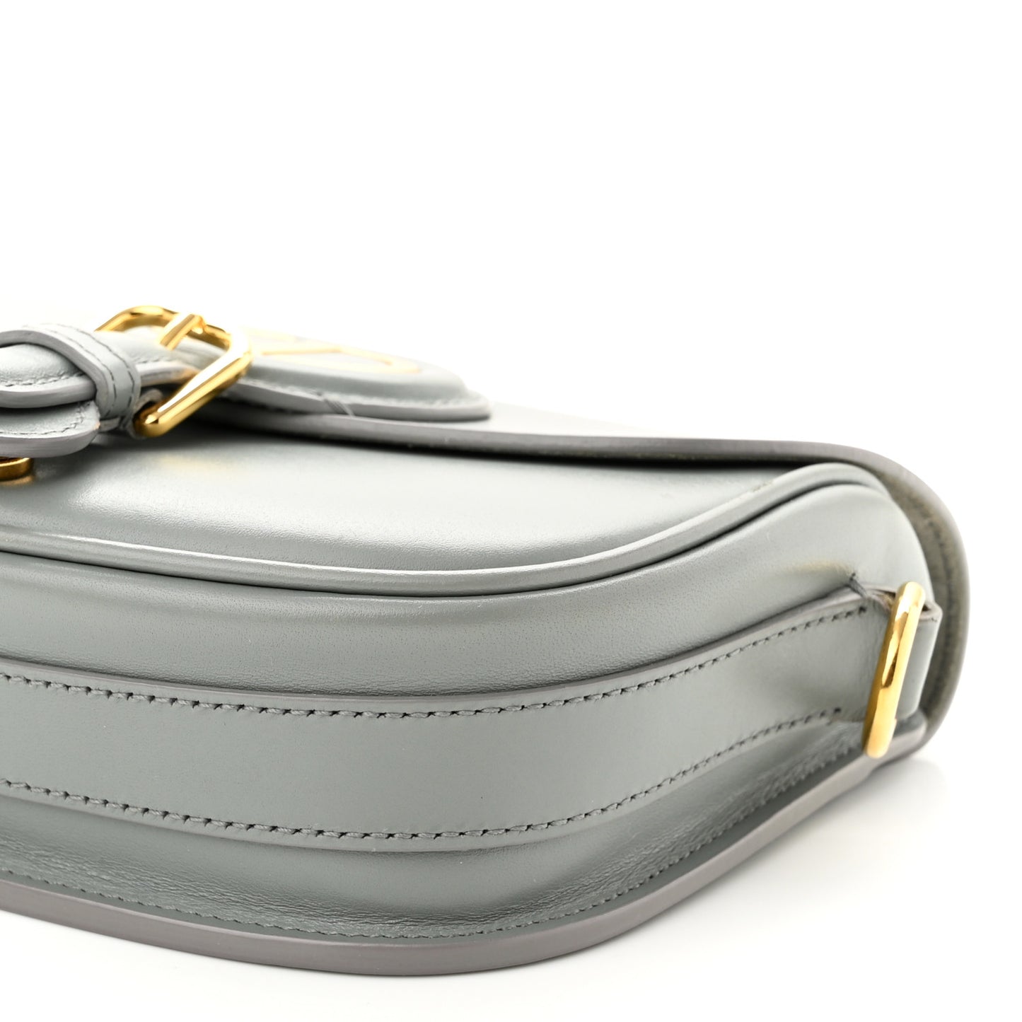 Box Calfskin Small Bobby Bag Gray