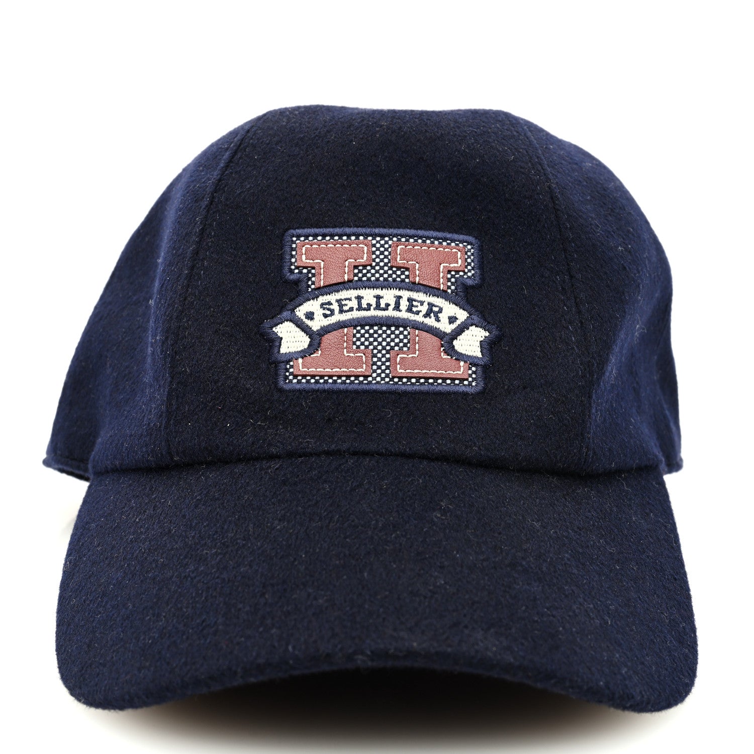 Hermes Cashmere Canvas Swift Davis H Sellier Cap 58 Marine 2 of 8