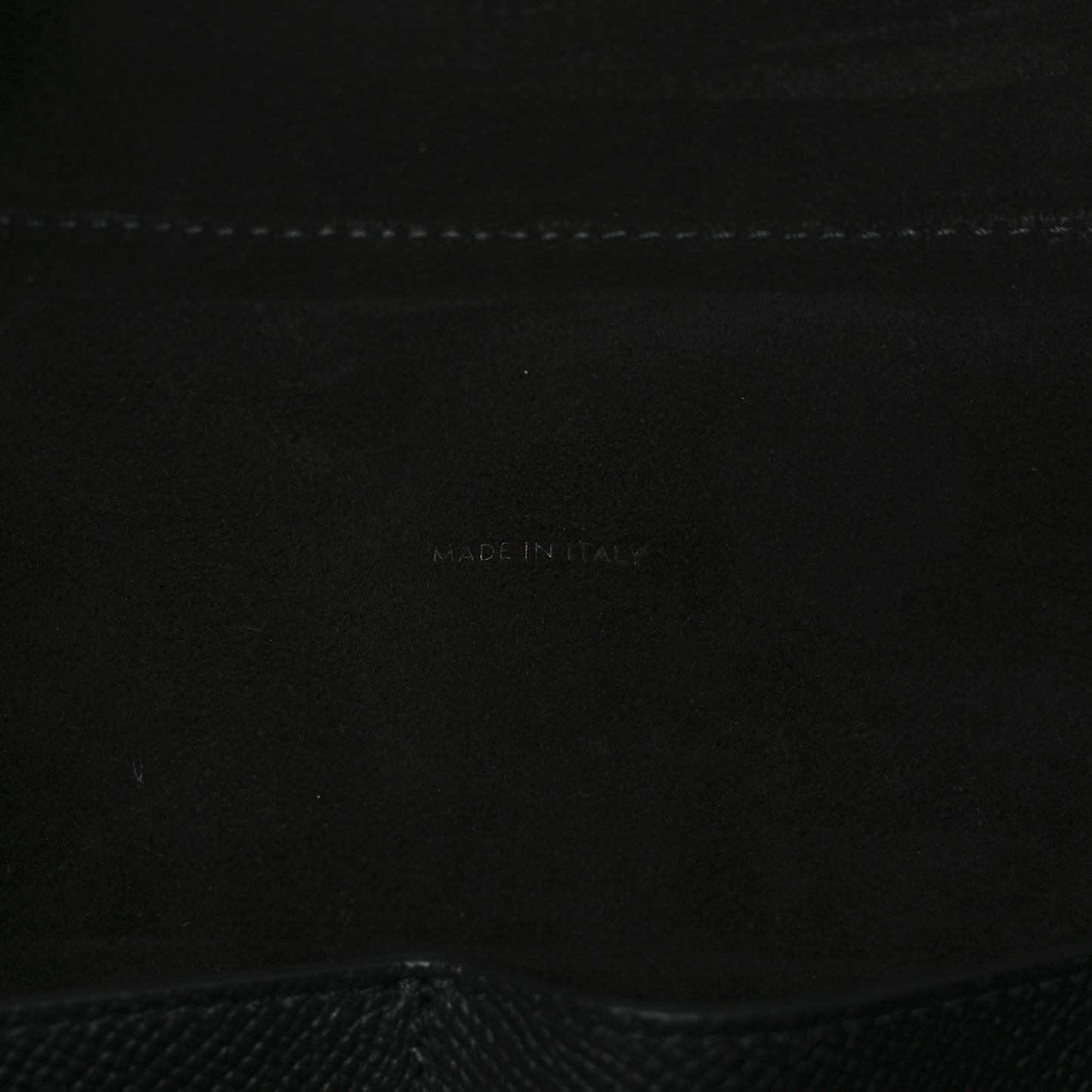 Grained Calfskin Mini Belt Bag Black