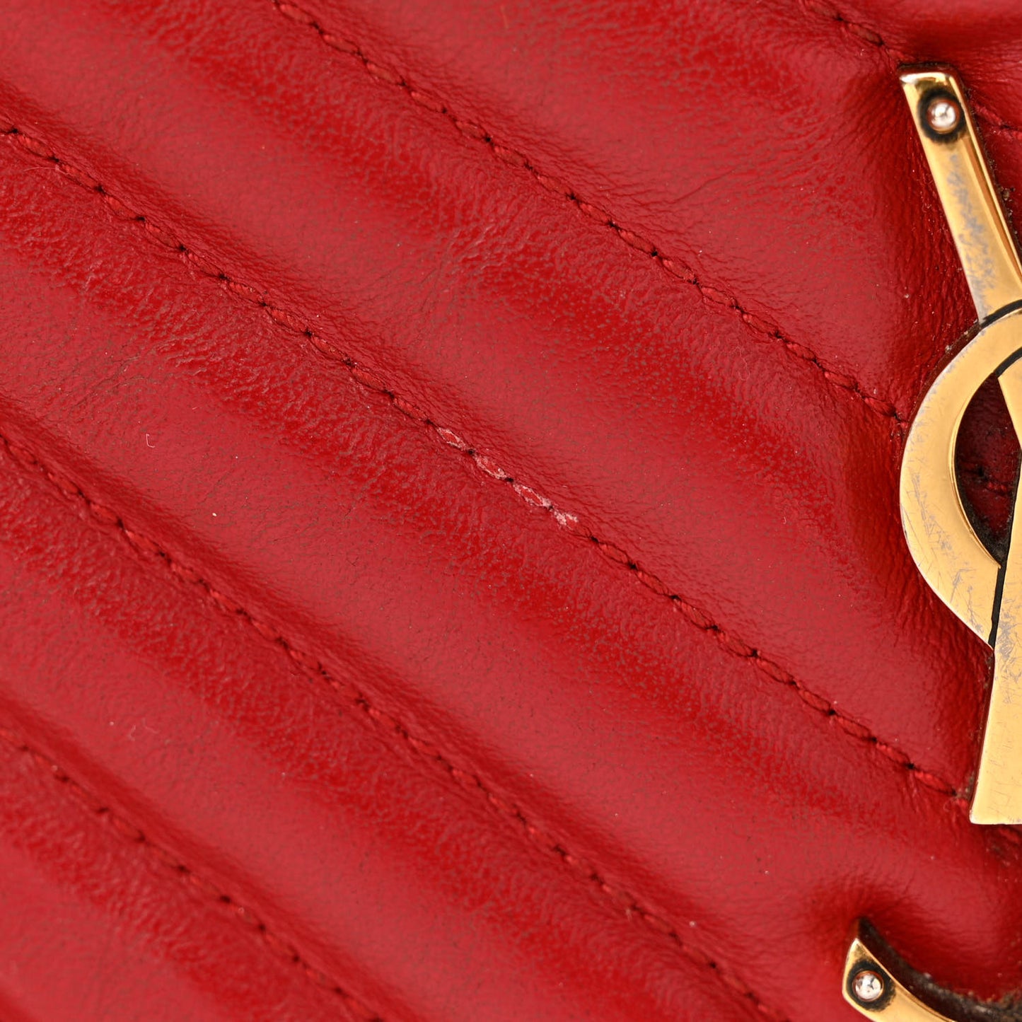 Calfskin Matelasse Monogram Lou Camera Bag Rouge Eros
