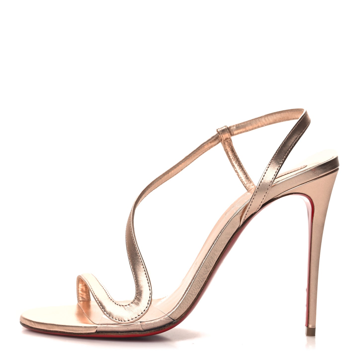 Kid Laminato Satin PVC Rosalie 100 Sandals 38 Leche