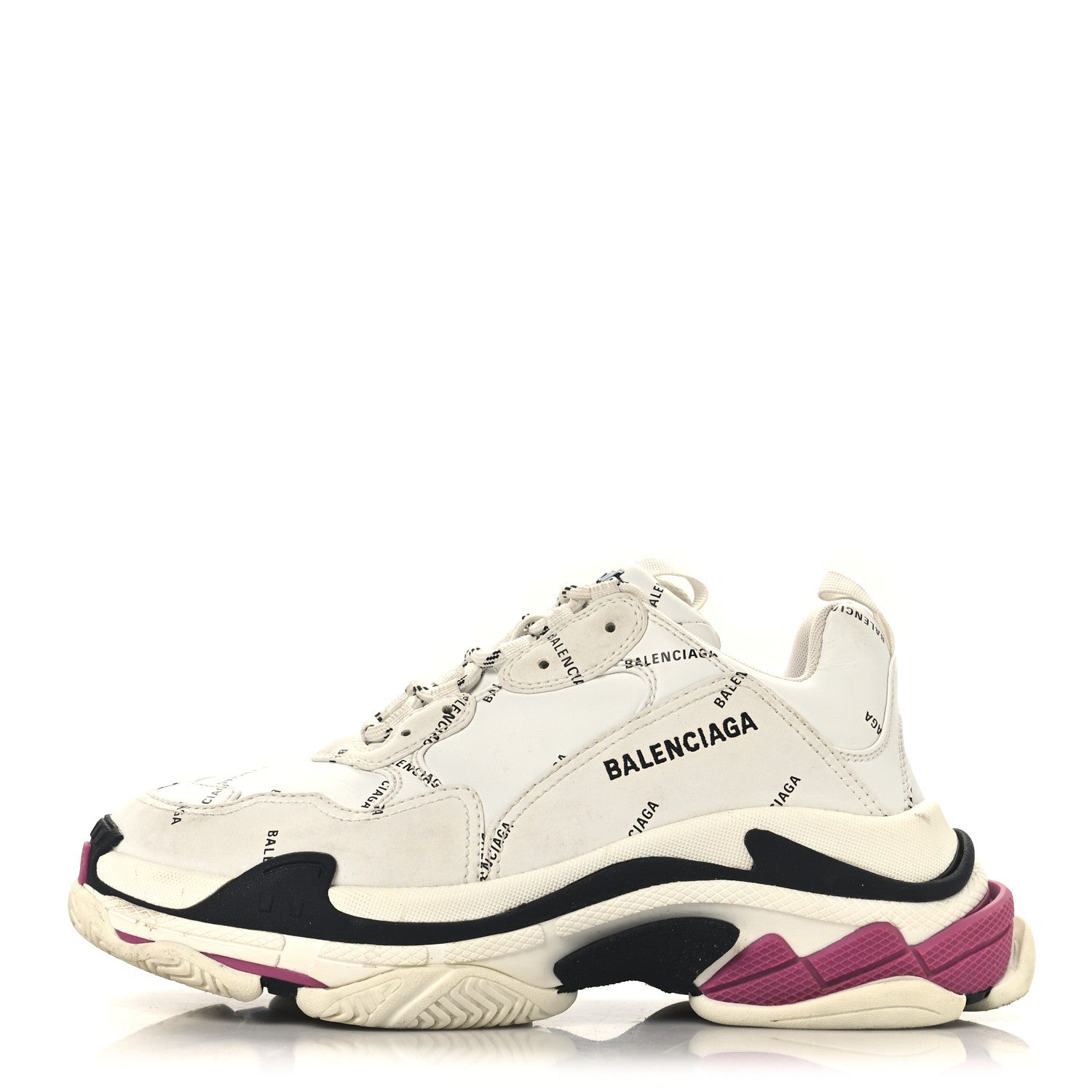 Balenciaga Technical Fabric Allover Logo Mens Triple S Sneakers 41 