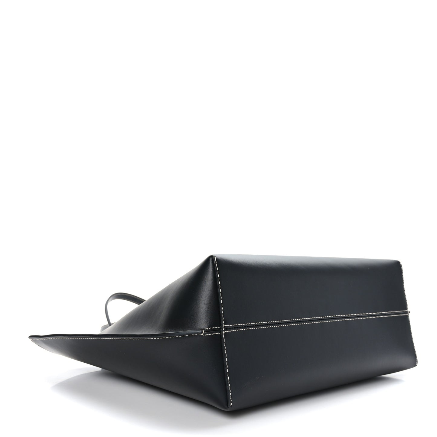 Calfskin Monogram Motif TB Medium Soft Tote Black