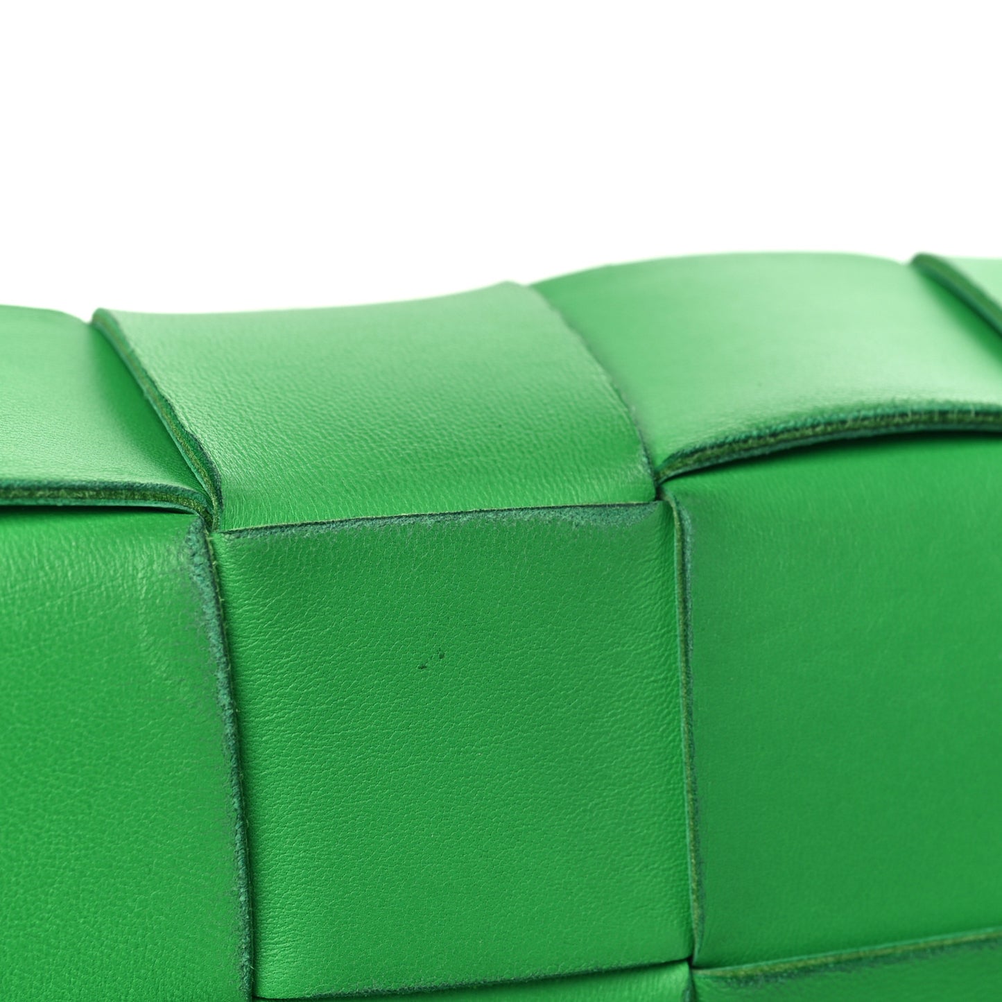 Lambskin Maxi Intrecciato Cassette Crossbody Bag Grass