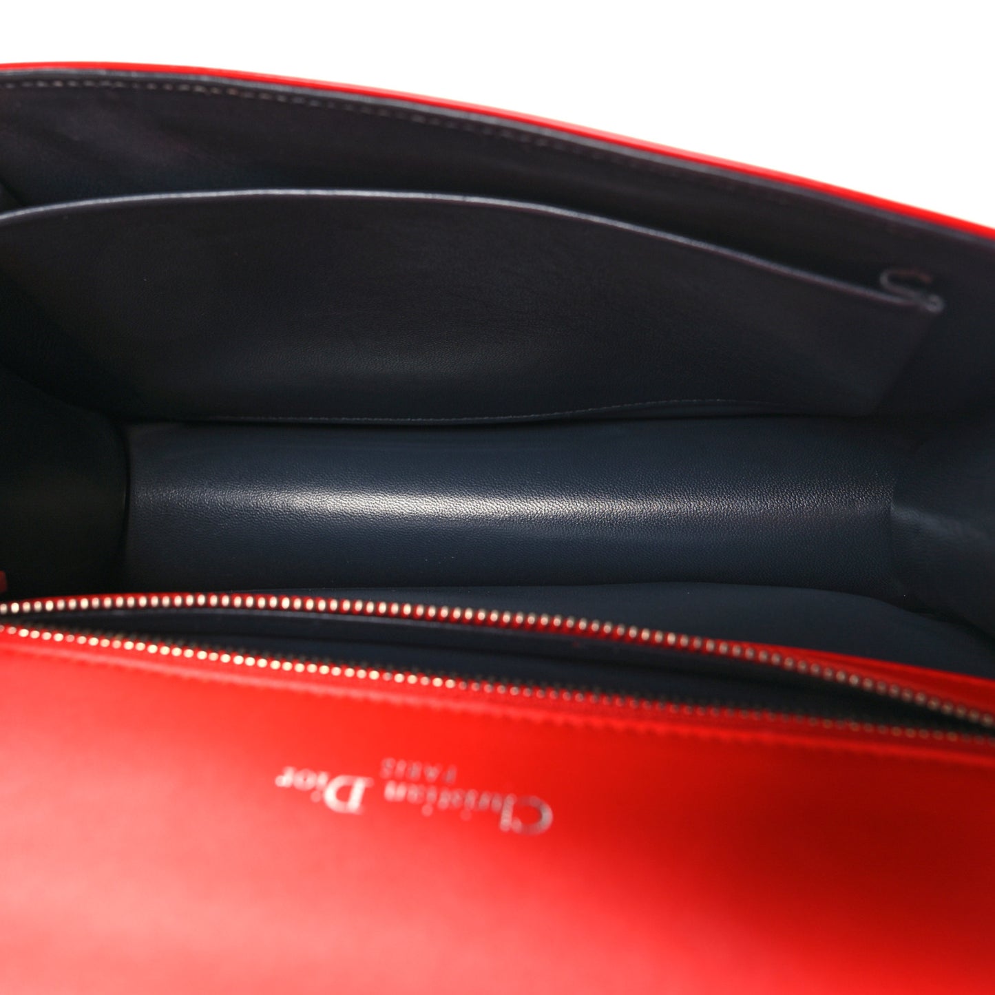 Patent Micro-Cannage Medium Diorama Flap Bag Red